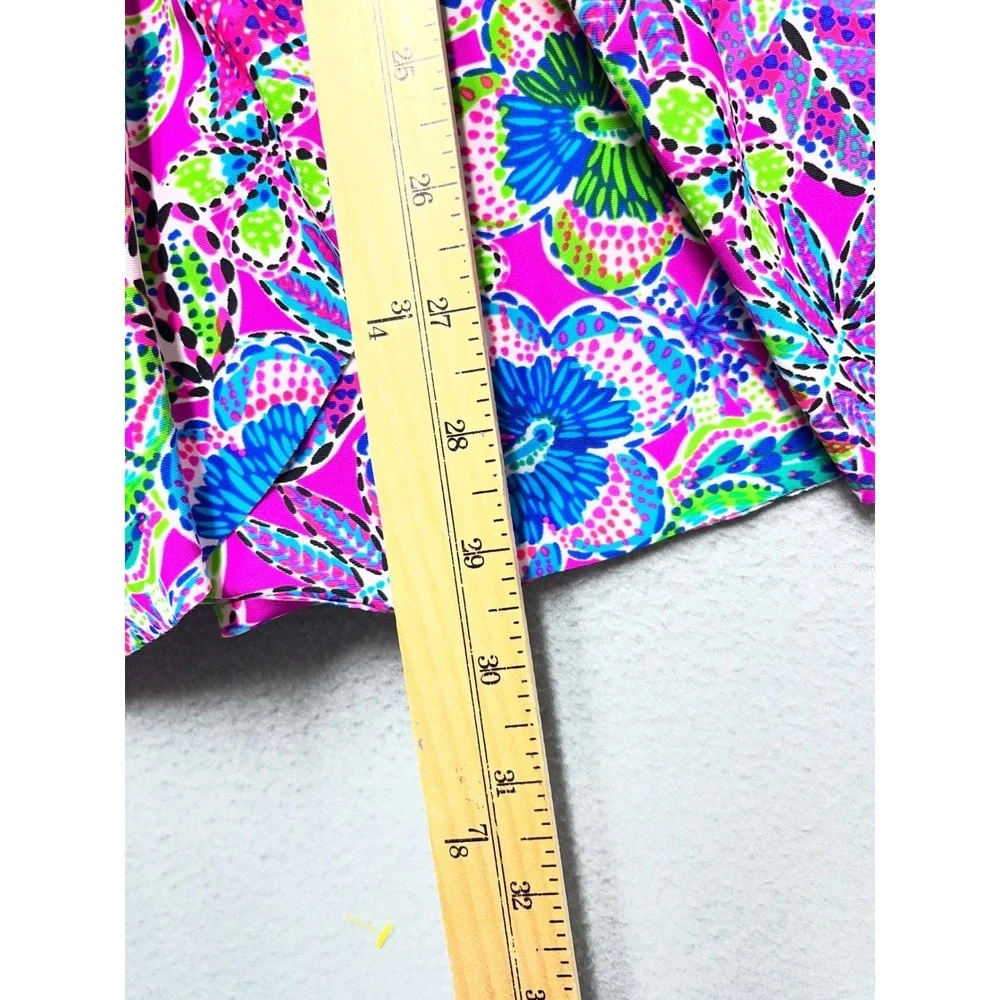 Stella Parker Floral Swim Dress Pink Multi Tummy Toner One Piece Swimsuit L NEW - Picture 5 of 12